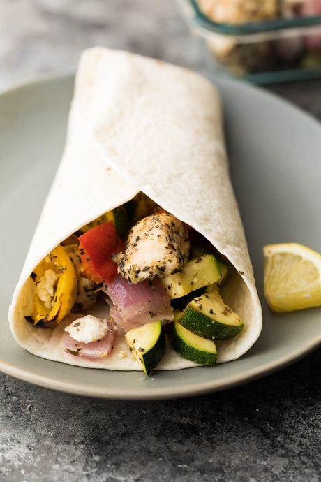 Greek Chicken Wraps for Meal Prep