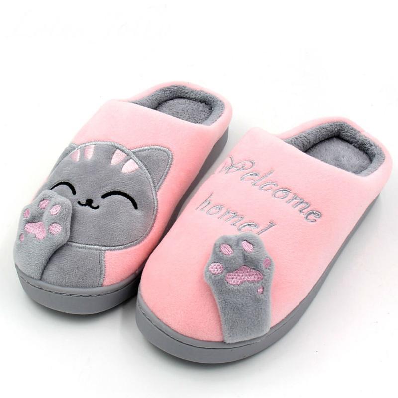 TLK ® Cartoon Cat Winter Slippers