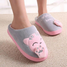 Load image into Gallery viewer, TLK ® Cartoon Cat Winter Slippers